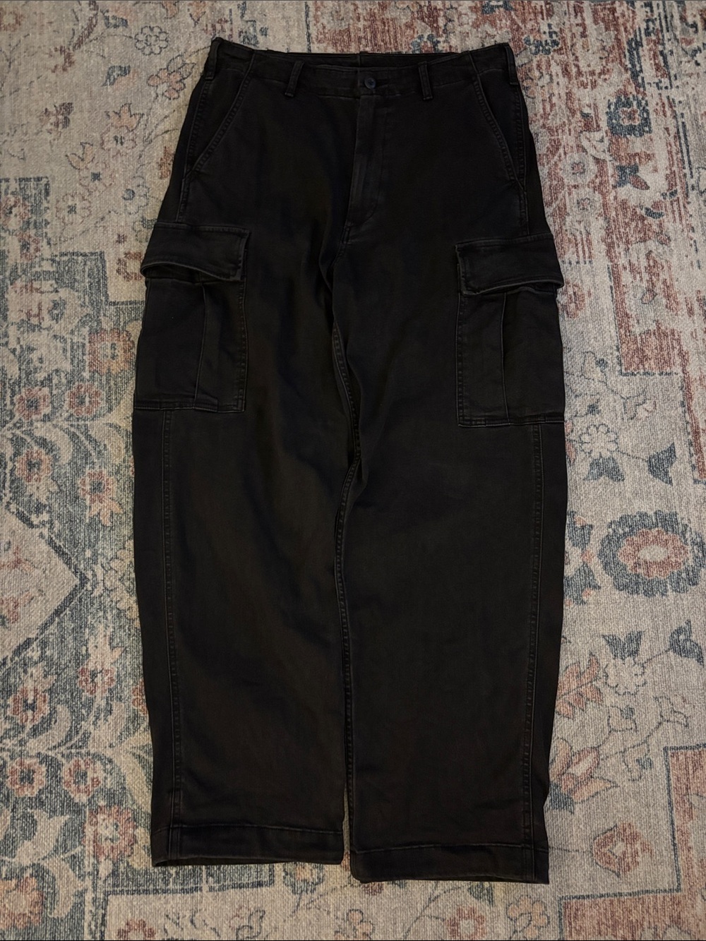 UNIQLO Wide Denim Cargo Pants